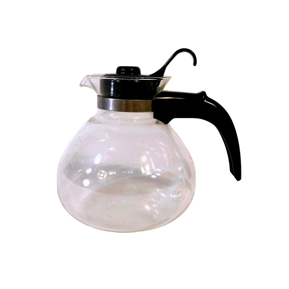 Medelco Whistling Glass Tea Kettle‎ 12 Cup Clear Borosilicate Stovetop Tea Pot